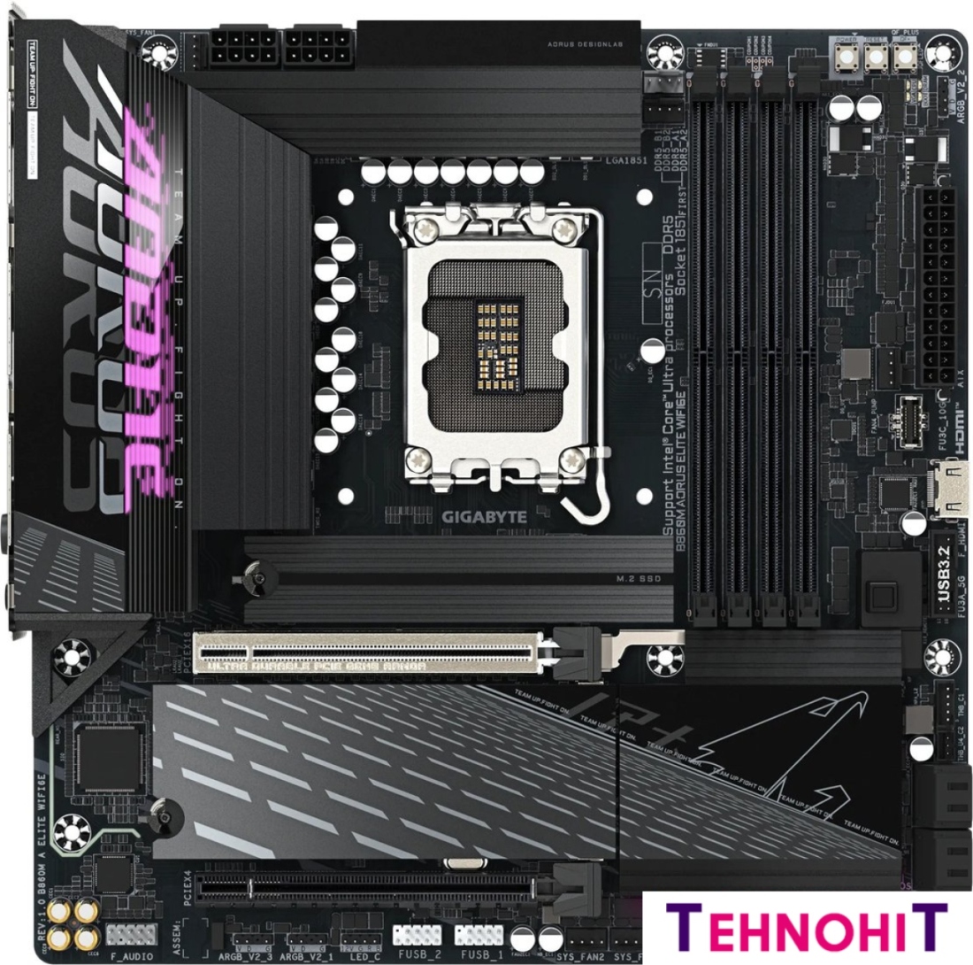 Материнская плата Gigabyte B860M Aorus Elite WiFi6E