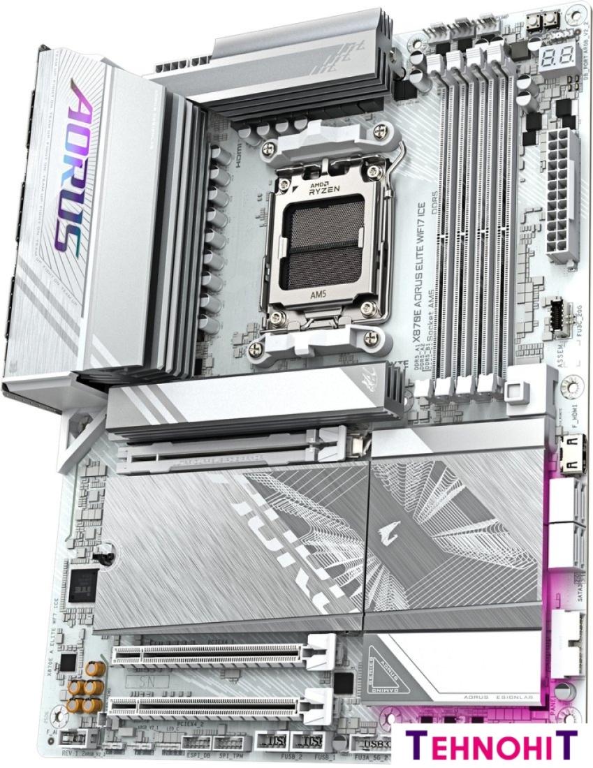 Материнская плата Gigabyte X870E Aorus Elite WiFi7 Ice