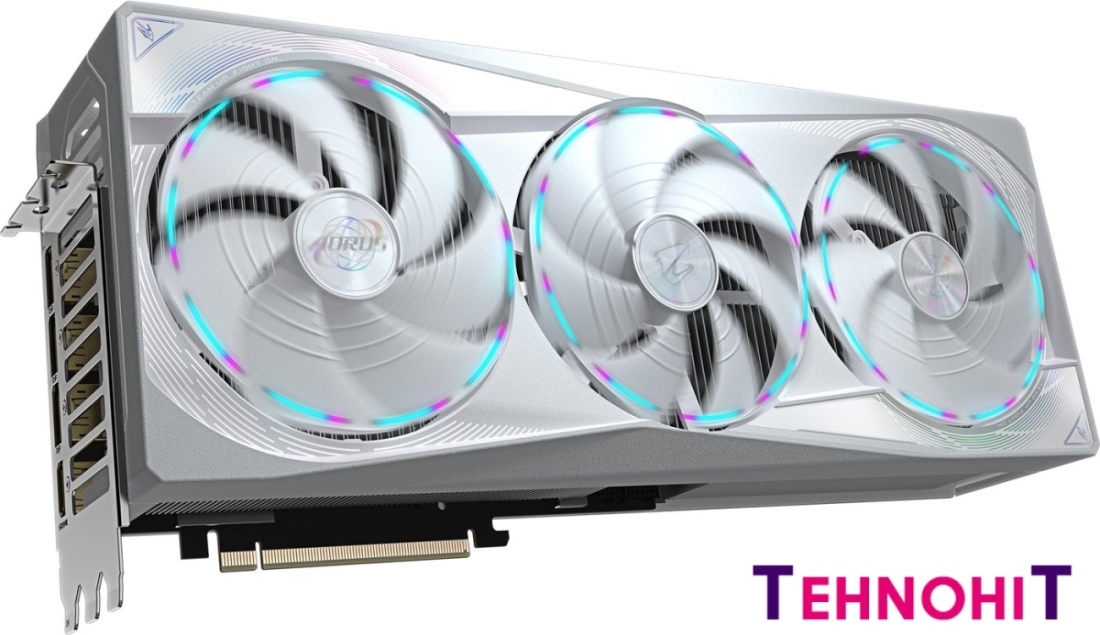 Видеокарта Gigabyte Aorus GeForce RTX 5080 Master Ice 16G GV-N5080AORUSM ICE-16GD