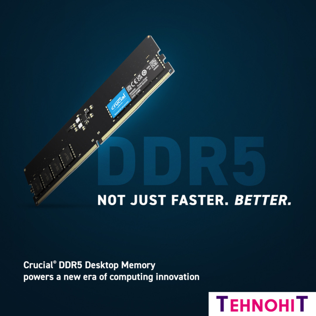 Оперативная память Crucial 32ГБ DDR5 5600 МГц CT32G56C46U5