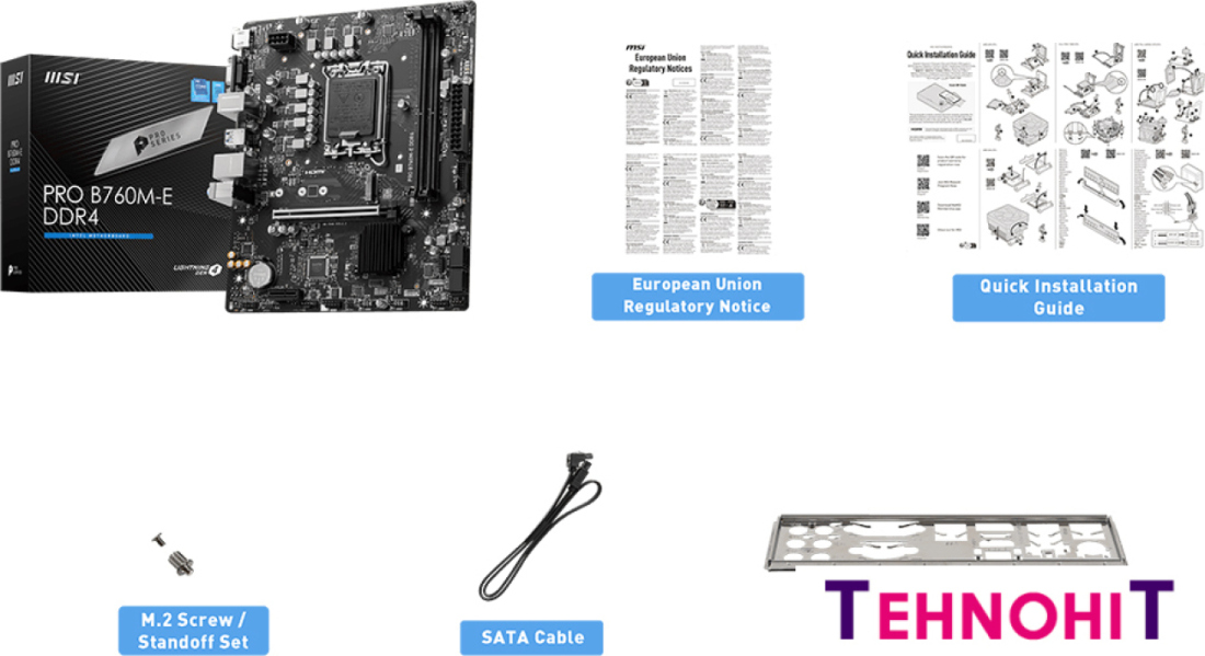 Материнская плата MSI Pro B760M-E DDR4