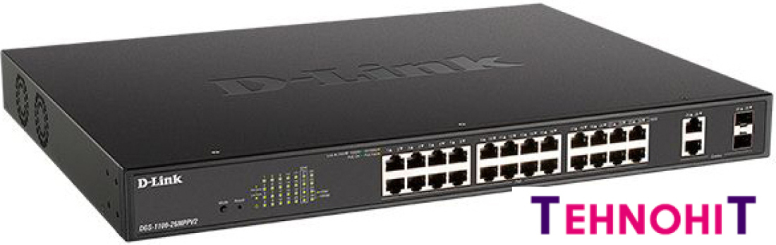 Настраиваемый коммутатор D-Link DGS-1100-26MPPV2/A3A