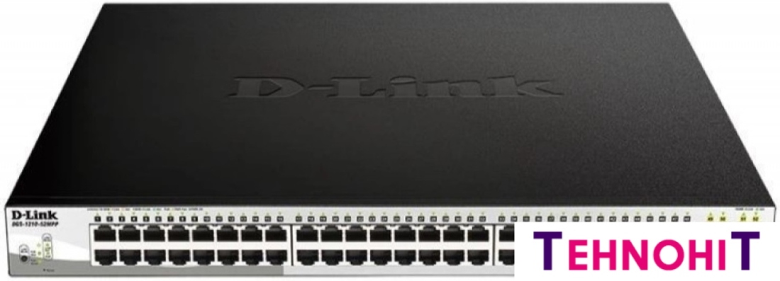 Настраиваемый коммутатор D-Link DGS-1210-52MPP/E2A