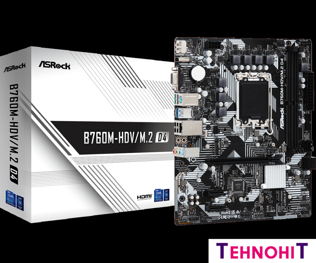 Материнская плата ASRock B760M-HDV/M.2 D4