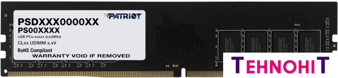 Оперативная память Patriot Signature Line 16GB DDR4 PC4-19200 PSD416G240081