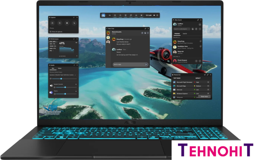 Игровой ноутбук ASUS V16 V3607VU-RP267