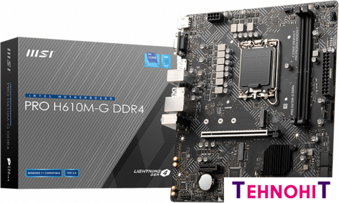 Материнская плата MSI PRO H610M-G DDR4