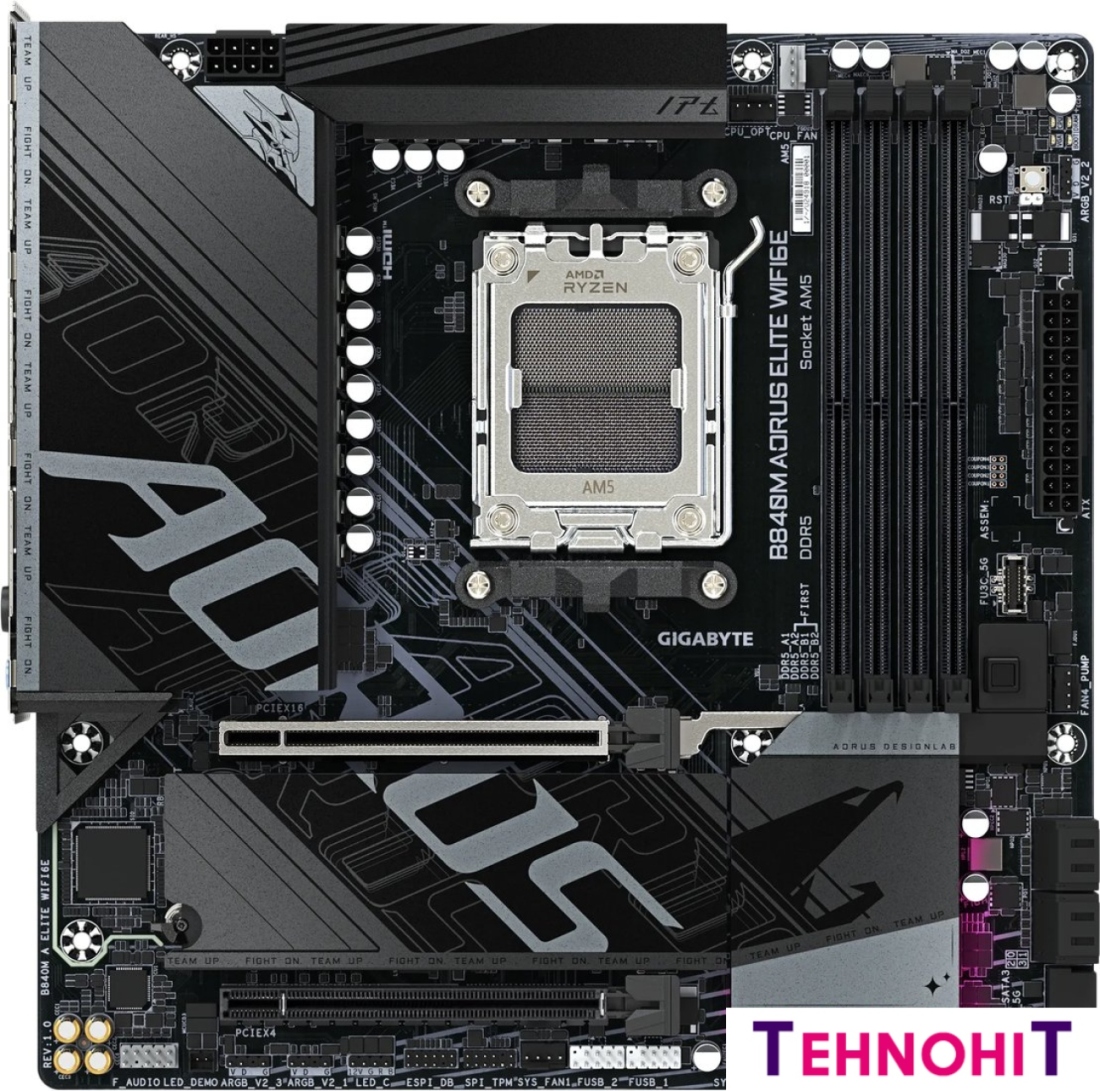Материнская плата Gigabyte B840M Aorus Elite WiFi6e