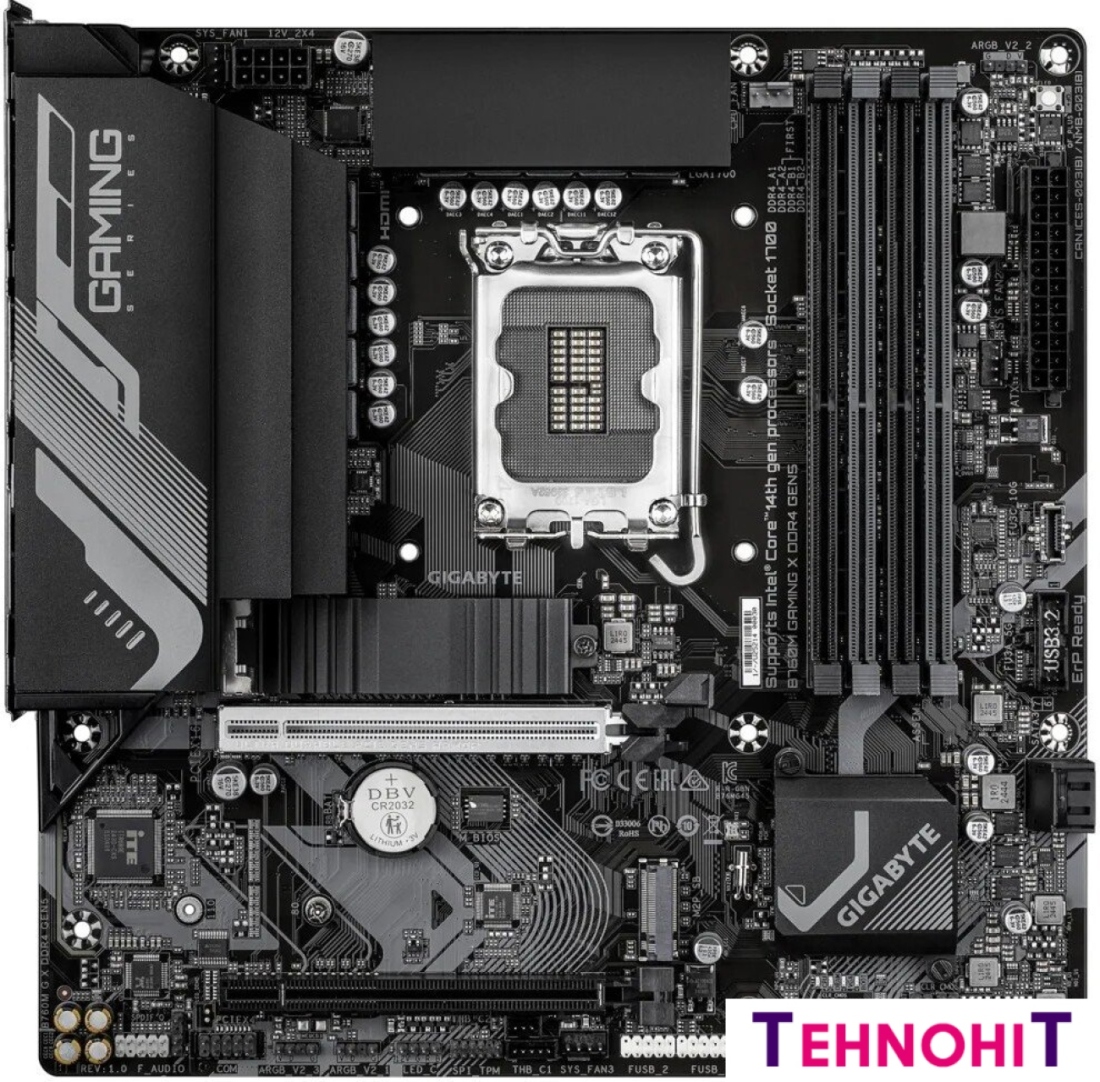 Материнская плата Gigabyte B760M Gaming X DDR4 Gen5