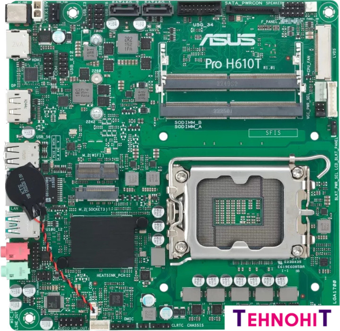 Материнская плата ASUS Pro H610T-CSM