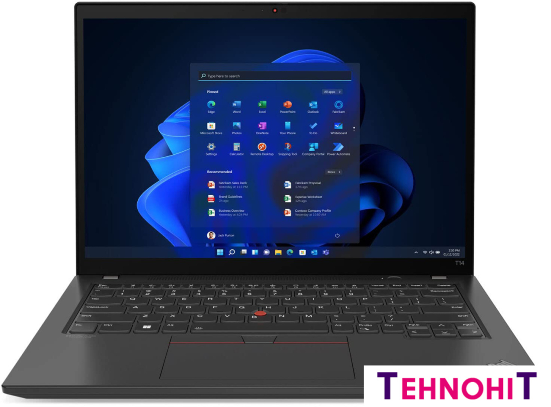 Ноутбук Lenovo ThinkPad T14 Gen 3 Intel 21AH00BPUS