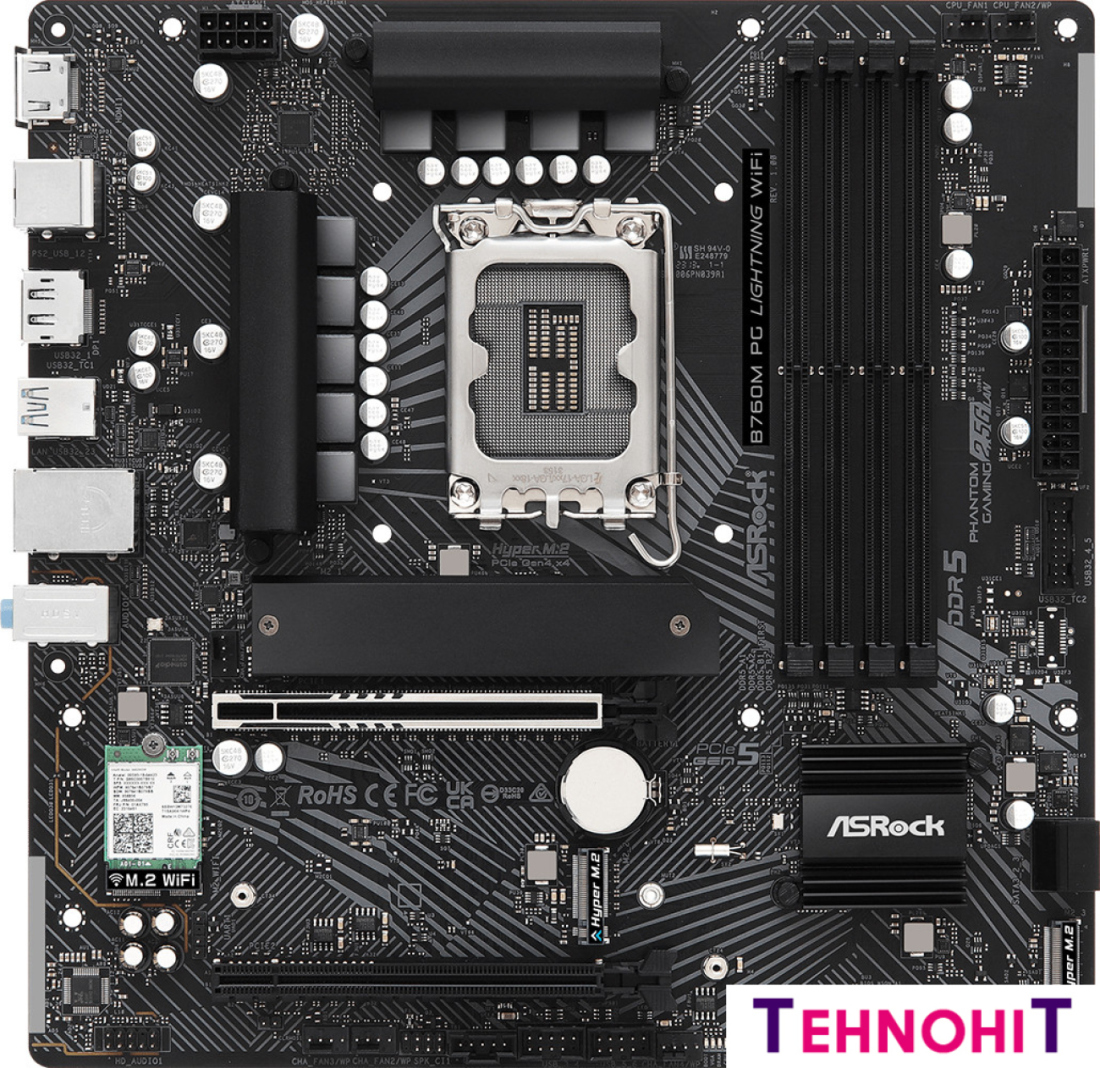 Материнская плата ASRock B760M PG Lightning WiFi