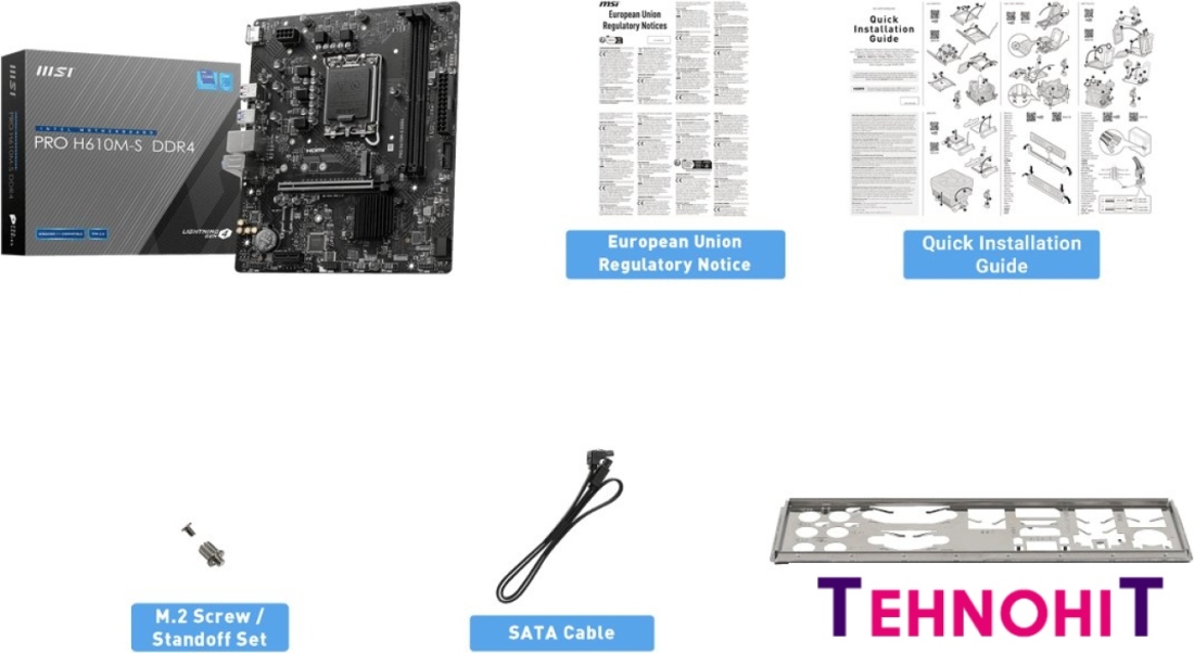 Материнская плата MSI Pro H610M-S DDR4
