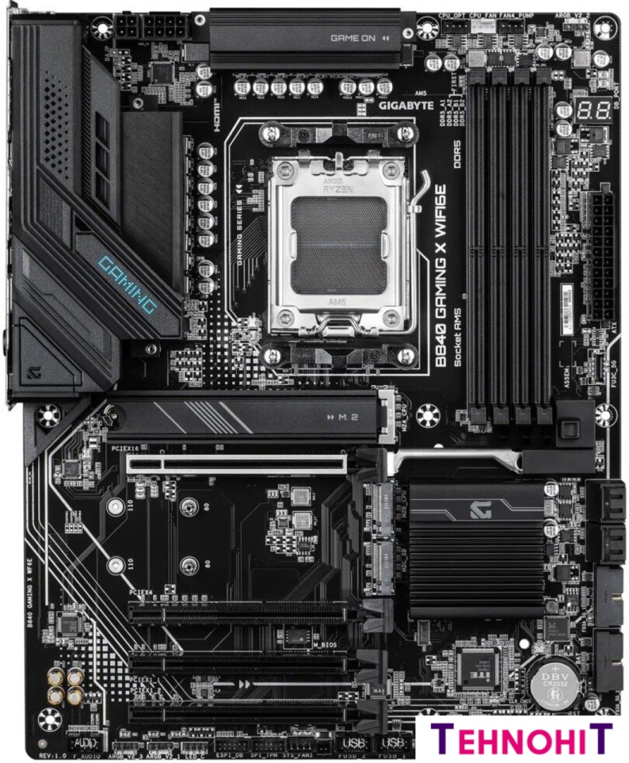 Материнская плата Gigabyte B840 Gaming X WiFi6E