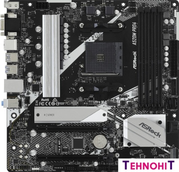 Материнская плата ASRock A520M Pro4
