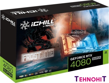 Видеокарта Inno3D GeForce RTX 4080 Super 16GB iChill Frostbite C408S-166XX-1870FB