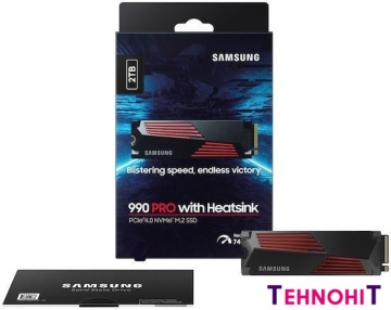 SSD Samsung 990 Pro с радиатором 4TB MZ-V9P4T0CW