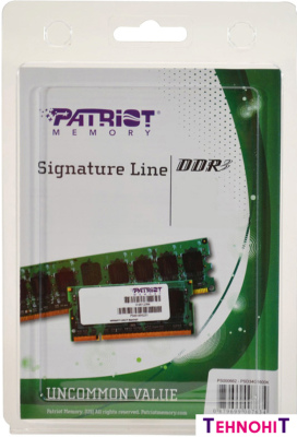 Оперативная память Patriot Signature Line 4GB DDR3 SO-DIMM PC3-12800 [PSD34G16002S]