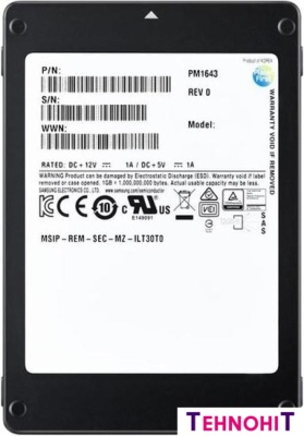 SSD Samsung PM1643a 1.92TB MZILT1T9HBJR