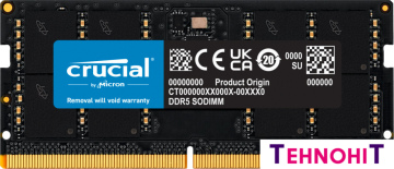 Оперативная память Crucial 32ГБ DDR5 SODIMM 5600 МГц CT32G56C46S5