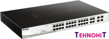 Настраиваемый коммутатор D-Link DGS-1210-28MP/F4A