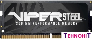 Оперативная память Patriot Viper Steel 32GB DDR4 SODIMM PC4-21300 PVS432G266C8S