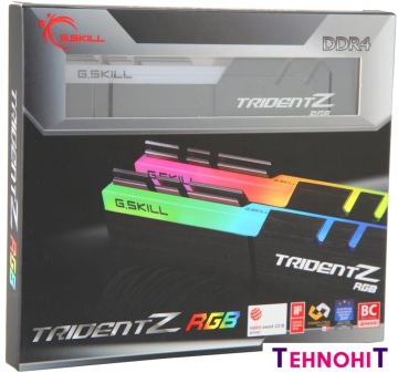 Оперативная память G.Skill Trident Z RGB 2x16GB DDR4 PC4-36800 F4-4600C20D-32GTZR