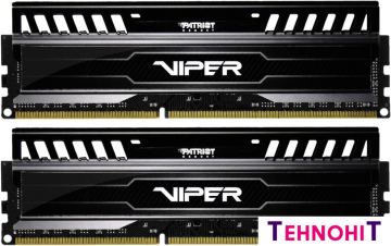 Оперативная память Patriot Viper 3 Black Mamba 2x4GB KIT DDR3 PC3-12800 (PV38G160C9K)
