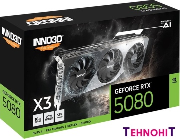 Видеокарта Inno3D GeForce RTX 5080 X3 N50803-16D7-176068N