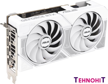 Видеокарта ASUS Dual GeForce RTX 5060 8GB GDDR7 White OC Edition DUAL-RTX5060-O8G-WHITE
