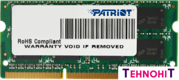 Оперативная память Patriot Signature Line 4GB DDR3 SO-DIMM PC3-12800 [PSD34G16002S]