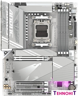 Материнская плата Gigabyte X870 Aorus Elite WiFi7 Ice